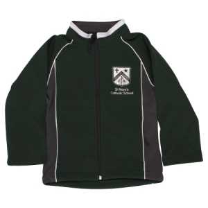 St Mary's Tauranga Softshell Jacket Forest/Charcoal/White