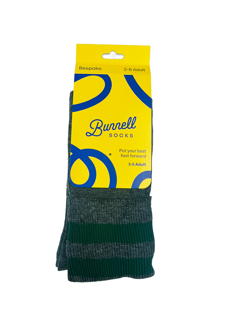 St Mary's School Boys Sock Dark Grey/Forest